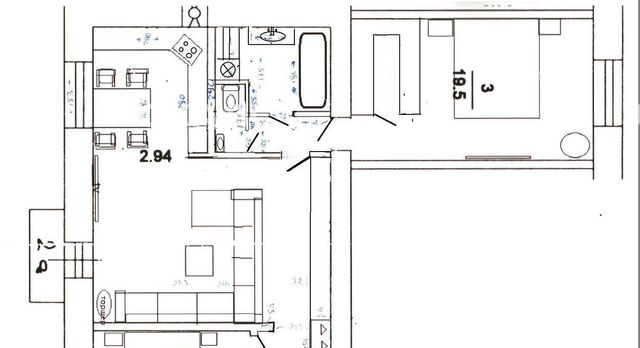 Сдается 3к квартира на Ермолаевский переулок, 18А, метро Маяковская, г. Москва