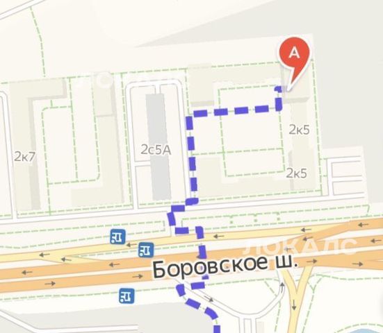 Аренда 1-комнатной квартиры на Боровское шоссе, 2к5, метро Говорово, г. Москва