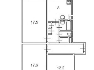 3-к кв. Санкт-Петербург Светлановский просп., 107 (70.5 м²)