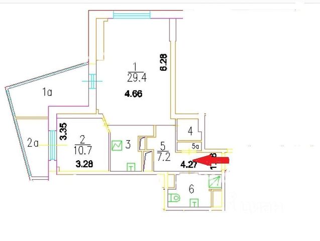 Снять 2х-комнатную квартиру на г Москва, ул Покрышкина, д 3, метро Озёрная, г. Москва