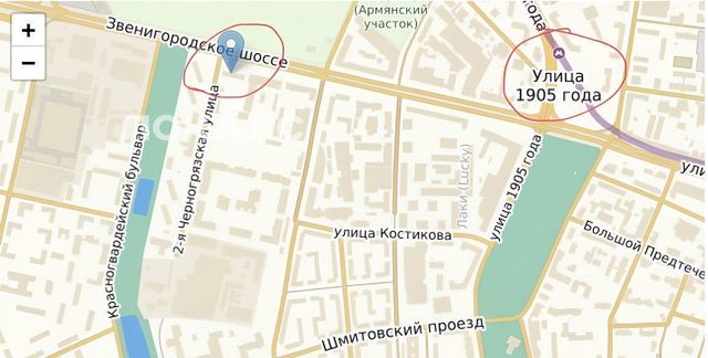 Сдам 1-комнатную квартиру на Звенигородское шоссе, 13, метро Беговая, г. Москва