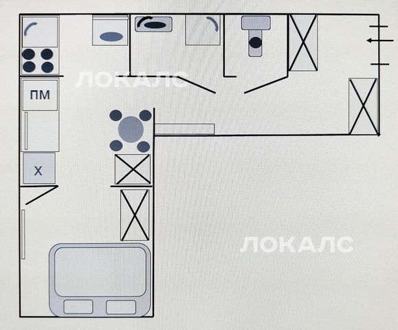 Аренда 1-к квартиры на г Санкт-Петербург, Апраксин пер, д 3, метро Сенная площадь, г. Санкт-Петербург