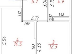 1-к кв. Краснодарский край, Краснодар ул. Кирилла Россинского, 3/1к1 (38.4 м²)
