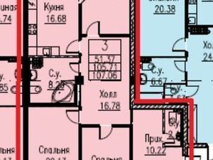 3-комнатная квартира: Санкт-Петербург, Петровский проспект, 11к2 (106 м²)
