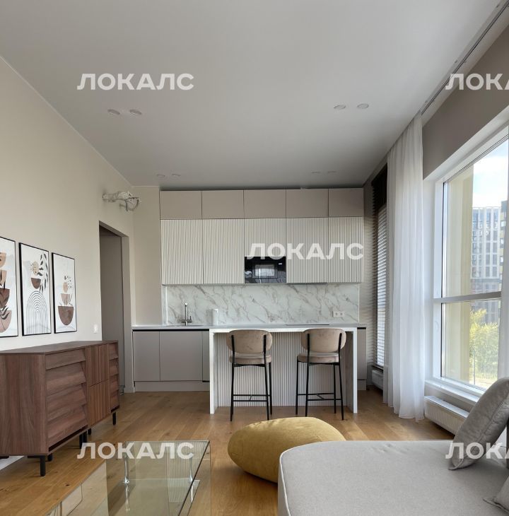 Сдам 2х-комнатную квартиру на улица Мустая Карима, 12, метро ЗИЛ, г. Москва
