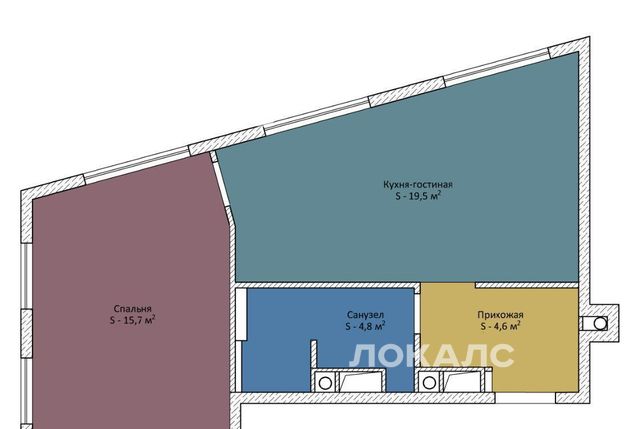 Сдается 2к квартира на Нагатинская набережная, 10А, метро Нагатинская, г. Москва