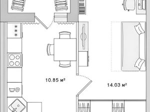 1-к кв. Санкт-Петербург Белоостровская ул., 10к1 (38.0 м²)