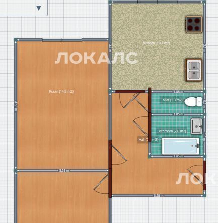 Сдаю 2-к квартиру на Домодедовская улица, 18К2, метро Орехово, г. Москва