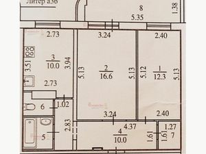 2-комнатная квартира: Екатеринбург, Ангарская улица, 28 (56 м²)