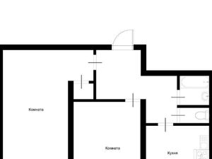 2-к кв. Москва ул. 26 Бакинских Комиссаров, 10к1 (45.0 м²)