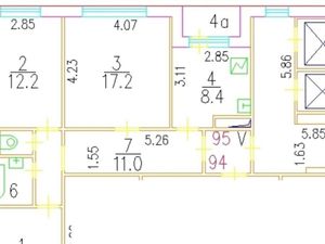 3-к кв. Москва Веселая ул., 3 (63.0 м²)