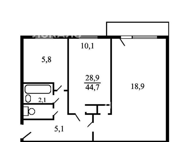 Аренда 2-к квартиры на улица Вострухина, 6К5, метро Выхино, г. Москва