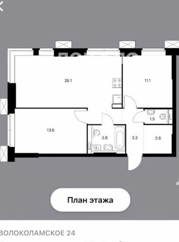 Сдам 2-комнатную квартиру на Волоколамское шоссе, 24к2, метро Стрешнево, г. Москва