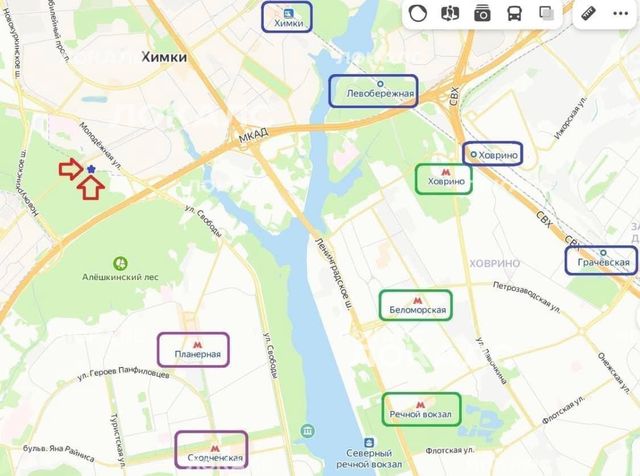 Сдам 2к квартиру на Московская обл, г Химки, ул Бабакина, д 15, метро Беломорская, г. Москва