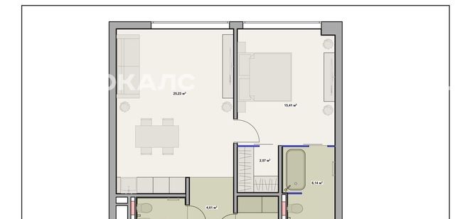 Снять 2-комнатную квартиру на улица Василисы Кожиной, 13, метро Филёвский парк, г. Москва
