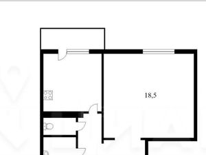 1-к кв. Москва Производственная ул., 4к3 (38.0 м²)