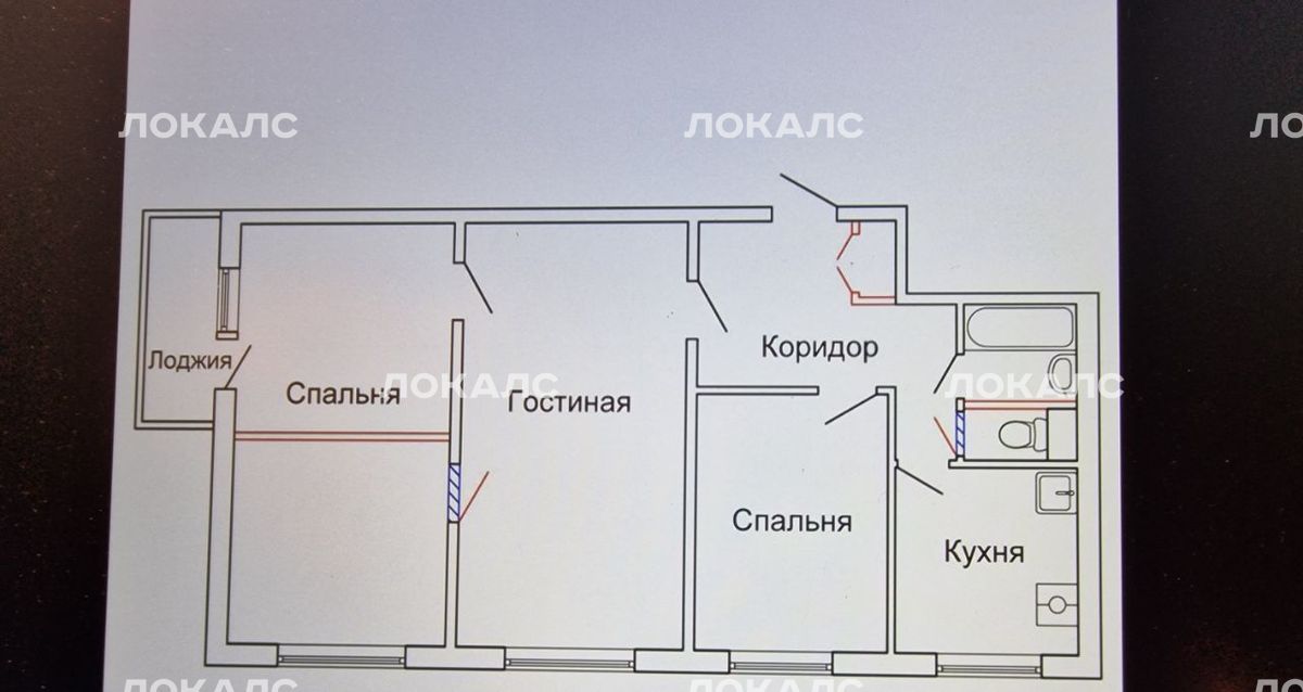 Сдается 3-к квартира на улица Островитянова, 26К2, метро Тёплый Стан, г. Москва