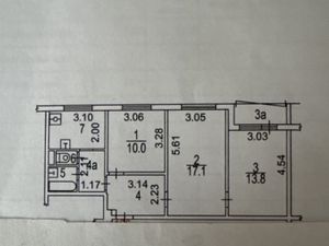 3-к кв. Москва ул. Удальцова, 12 (59.4 м²)