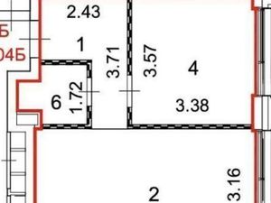 2-к кв. Москва Волгоградский просп., 32/5к4 (60.5 м²)