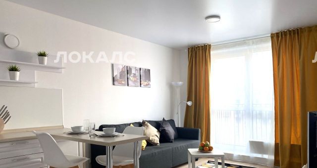 Сдам 1к квартиру на улица Поляны, 5Ак1, метро Улица Скобелевская, г. Москва