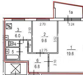 Сдается 2к квартира на улица Корнейчука, 58А, метро Бибирево, г. Москва