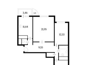 3-к кв. Москва ул. Головачева, 25 (80.0 м²)