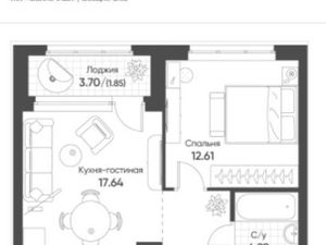 1-к кв. Свердловская область, Екатеринбург бул. Золотистый, 13 (44.2 м²)