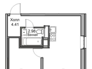 1-к кв. Санкт-Петербург ул. Ивинская, 7 (34.8 м²)