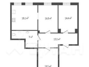 3-к кв. Татарстан, Казань ул. Амирхана Еники, 5 (93.0 м²)