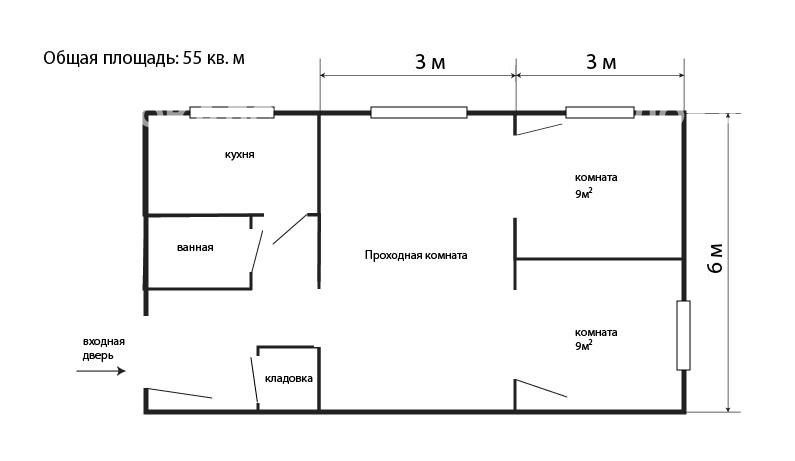 Сдается 3-комнатная квартира на г Москва, 3-й Балтийский пер, д 4 к 1, метро Аэропорт, г. Москва