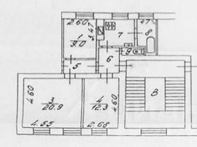 3-к кв. Москва просп. Мира, 124К12 (55.7 м²)