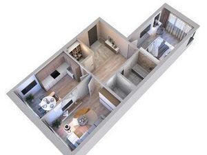 2-комнатная квартира: Казань, улица Патриса Лумумбы (65 м²)