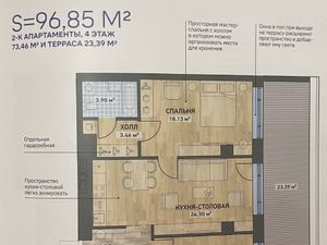 3-к кв. Свердловская область, Екатеринбург ул. Радищева, 41/2 (96.85 м²)