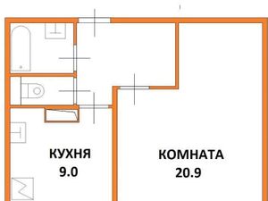 1к квартира Салтыковская