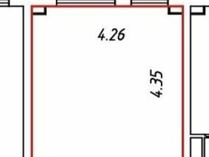 Студия Москва ул. Академика Павлова, 56к1 (25.1 м²)