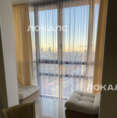 Сдается 1к квартира на Хорошевское шоссе, 25Ак2, метро Полежаевская, г. Москва