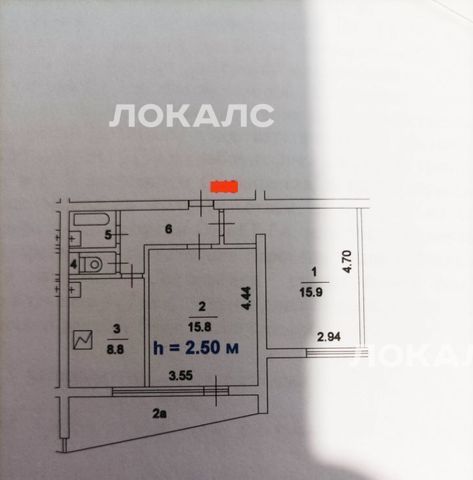 Сдам 2х-комнатную квартиру на Бирюлевская улица, 58К2, метро Царицыно, г. Москва