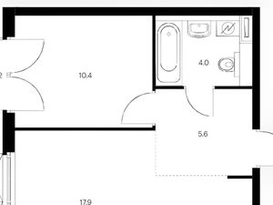 1-к кв. Москва Большая Филевская ул., 3к3 (38.0 м²)