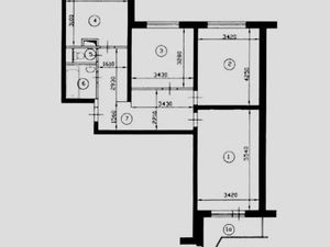 3-комнатная квартира: Москва, улица Академика Челомея, 12/19 (73.8 м²)