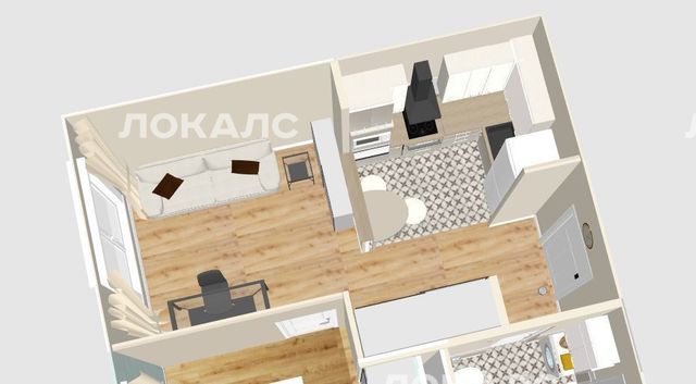 Снять однокомнатную квартиру на Березовая аллея, 19к4, метро Ботанический сад, г. Москва