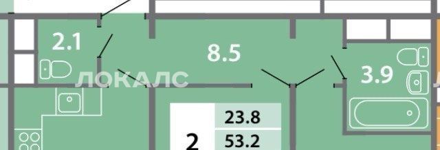 Сдаю 2-к квартиру на Производственная улица, 12к2, метро Солнцево, г. Москва