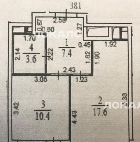 Сдам 1-к квартиру на Летная улица, 95Бк2, метро Тушинская, г. Москва