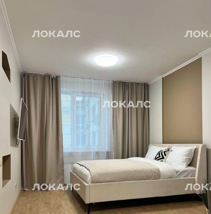 Сдается 1-комнатная квартира на Хорошевское шоссе, 12к1, метро Беговая, г. Москва