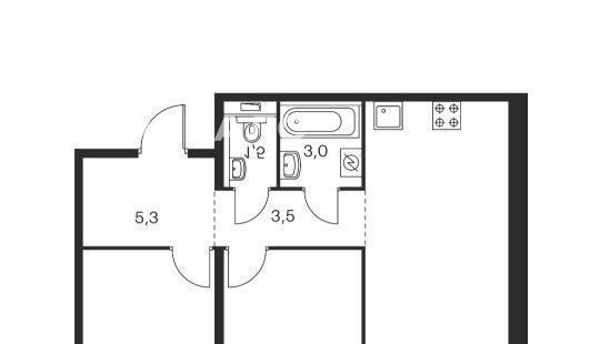 Сдается 2-к квартира на улица Александры Монаховой, 84к3, метро Улица Горчакова, г. Москва