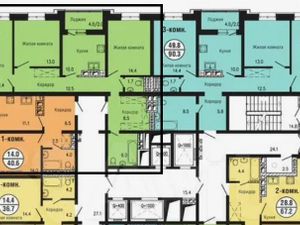 3-к кв. Красноярский край, Красноярск ул. Алексеева, 48А (90.0 м²)