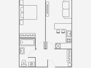 2-комнатная квартира: Москва, улица Василисы Кожиной, 13 (45 м²)