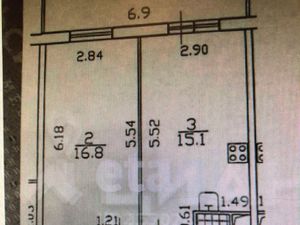 1-к кв. Санкт-Петербург просп. Космонавтов, 102к3 (42.6 м²)