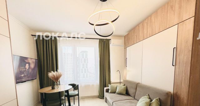 Сдам 1к квартиру на улица Берзарина, 32А, метро Октябрьское поле, г. Москва