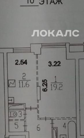 Аренда 2к квартиры на бульвар Маршала Рокоссовского, 6к1, метро Бульвар Рокоссовского, г. Москва