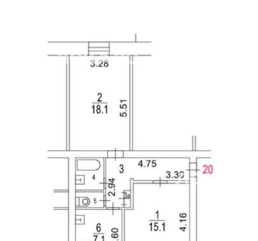 Снять 2к квартиру на Кунцевская улица, 11, метро Кунцевская, г. Москва